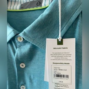 (Task brand) Golf polo size large, NWT, blue